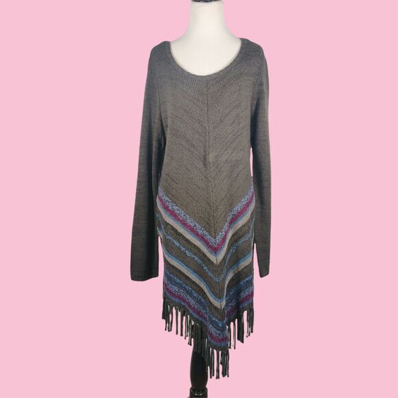 Soft Surroundings XL Foley Fringe Pullover Sweater - Picture 1 of 5
